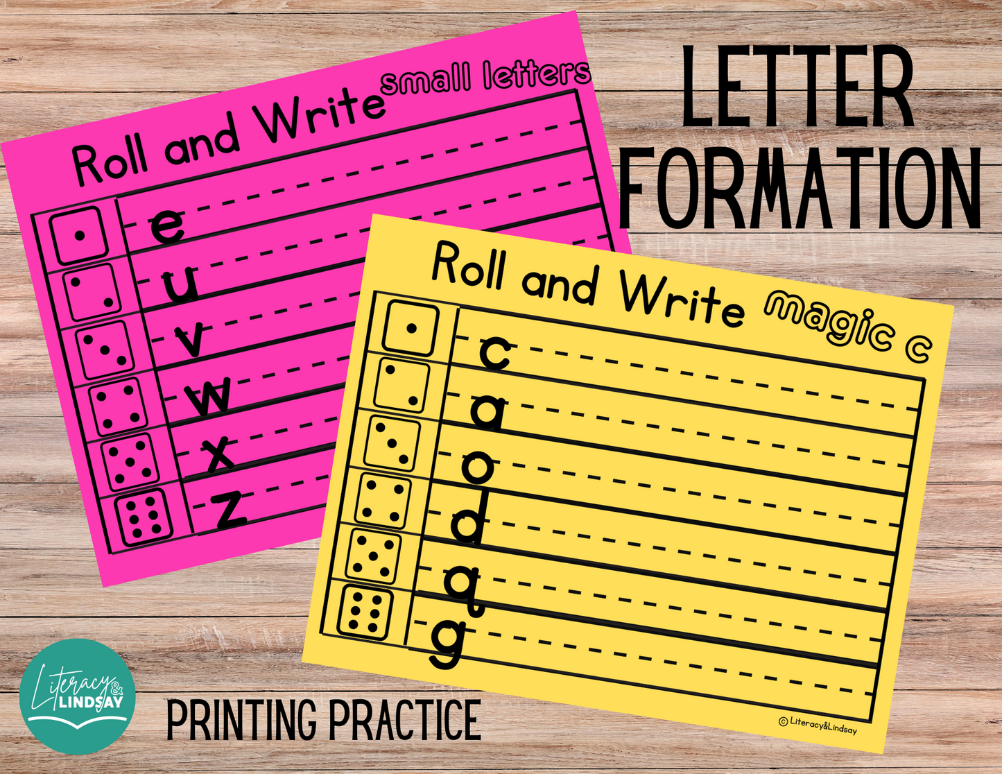 Alphabet Printing Practice and Teaching Slides