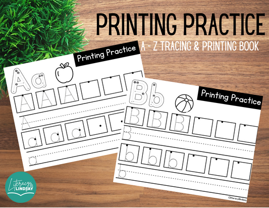 Alphabet Printing Practice and Teaching Slides