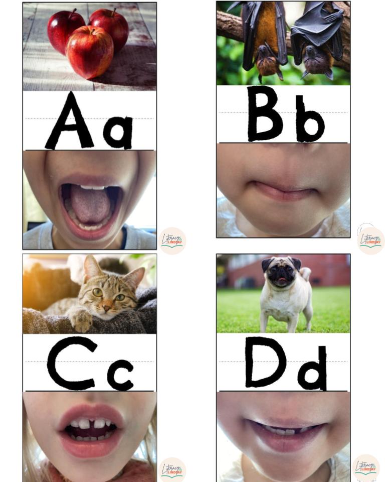 Articulation Alphabet - with real pictures