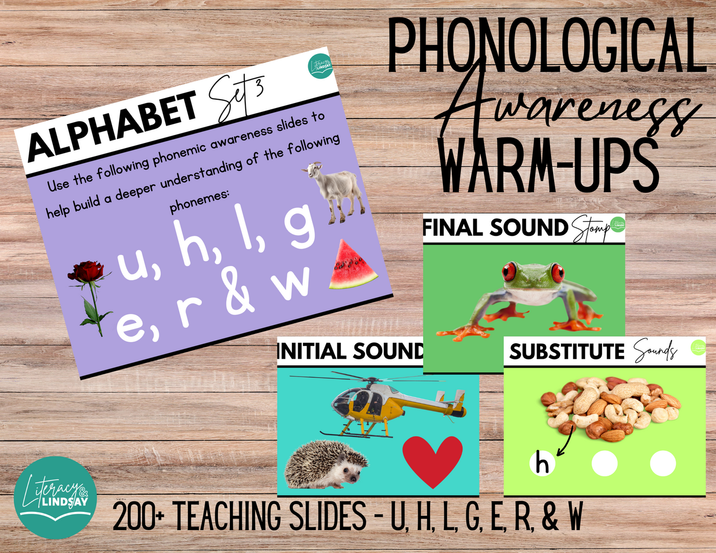 Phonological Awareness Warm Up- SET 3 Teacher Slides