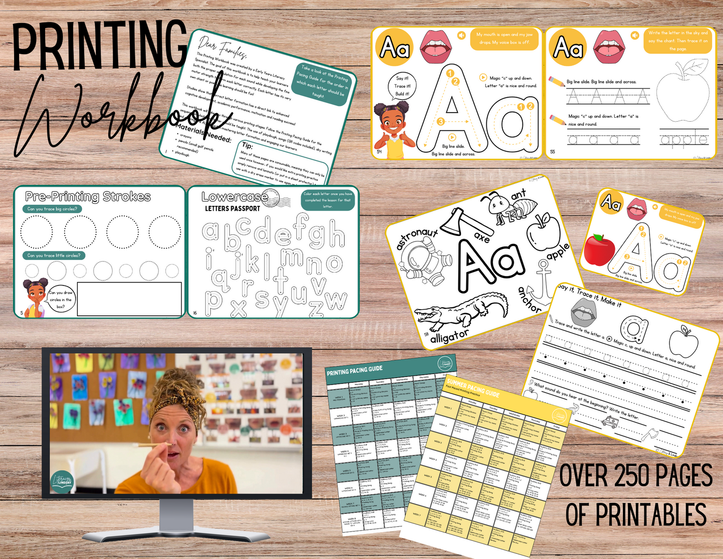 NEW Printing Curriculum- workbook, teacher slides, videos & more!