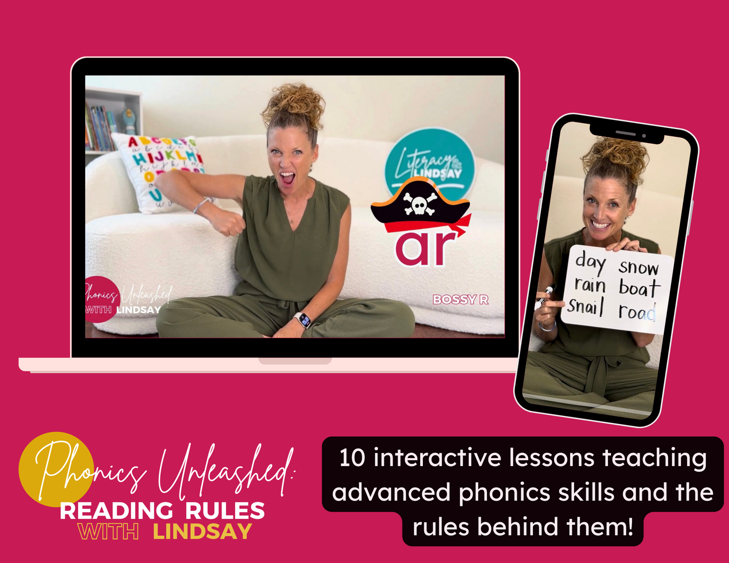 Phonics Unleashed: Reading Rules with Lindsay Course for KIDS