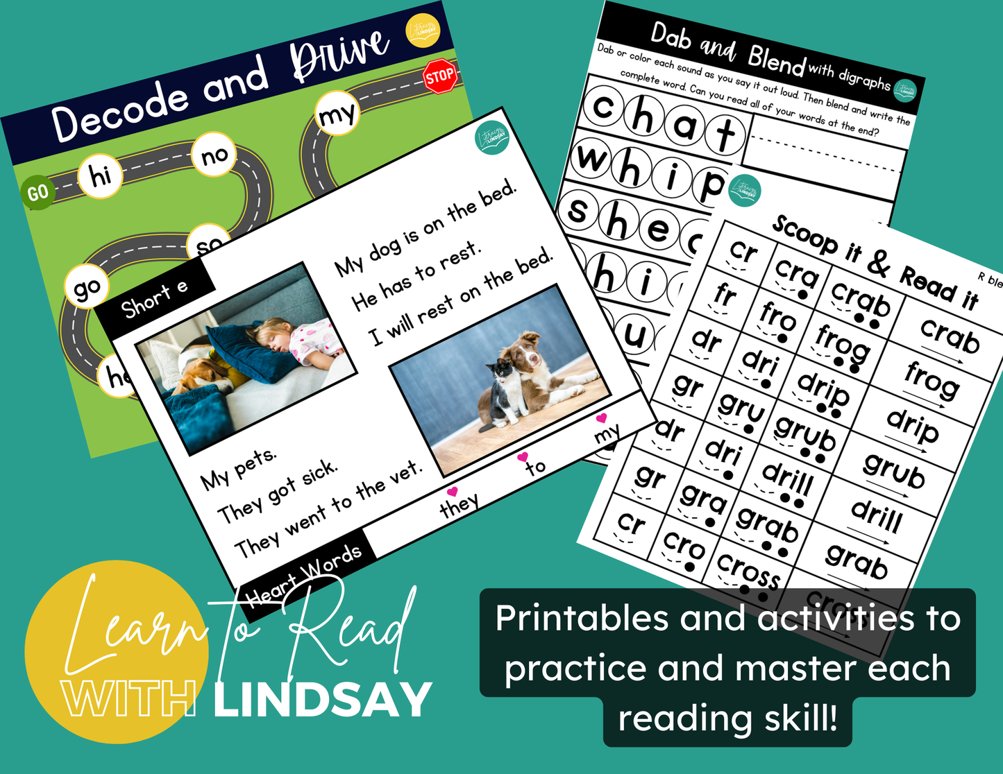 Learn to Read with Lindsay - Interactive Course for Kids: PART 1