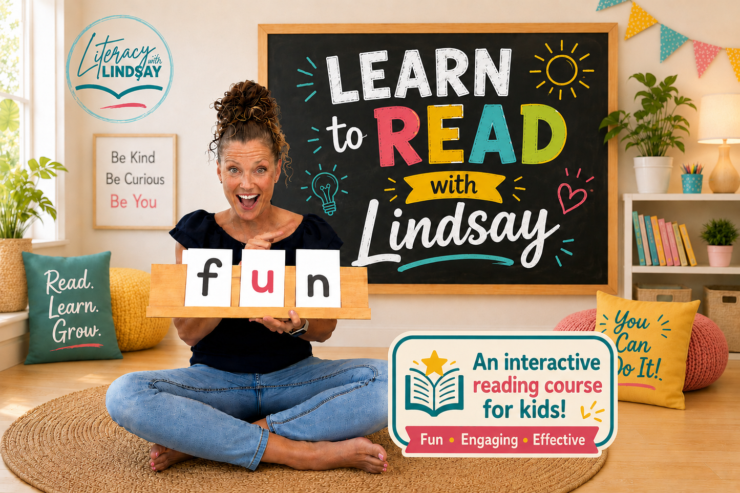 Learn to Read with Lindsay - Interactive Course for Kids: PART 1