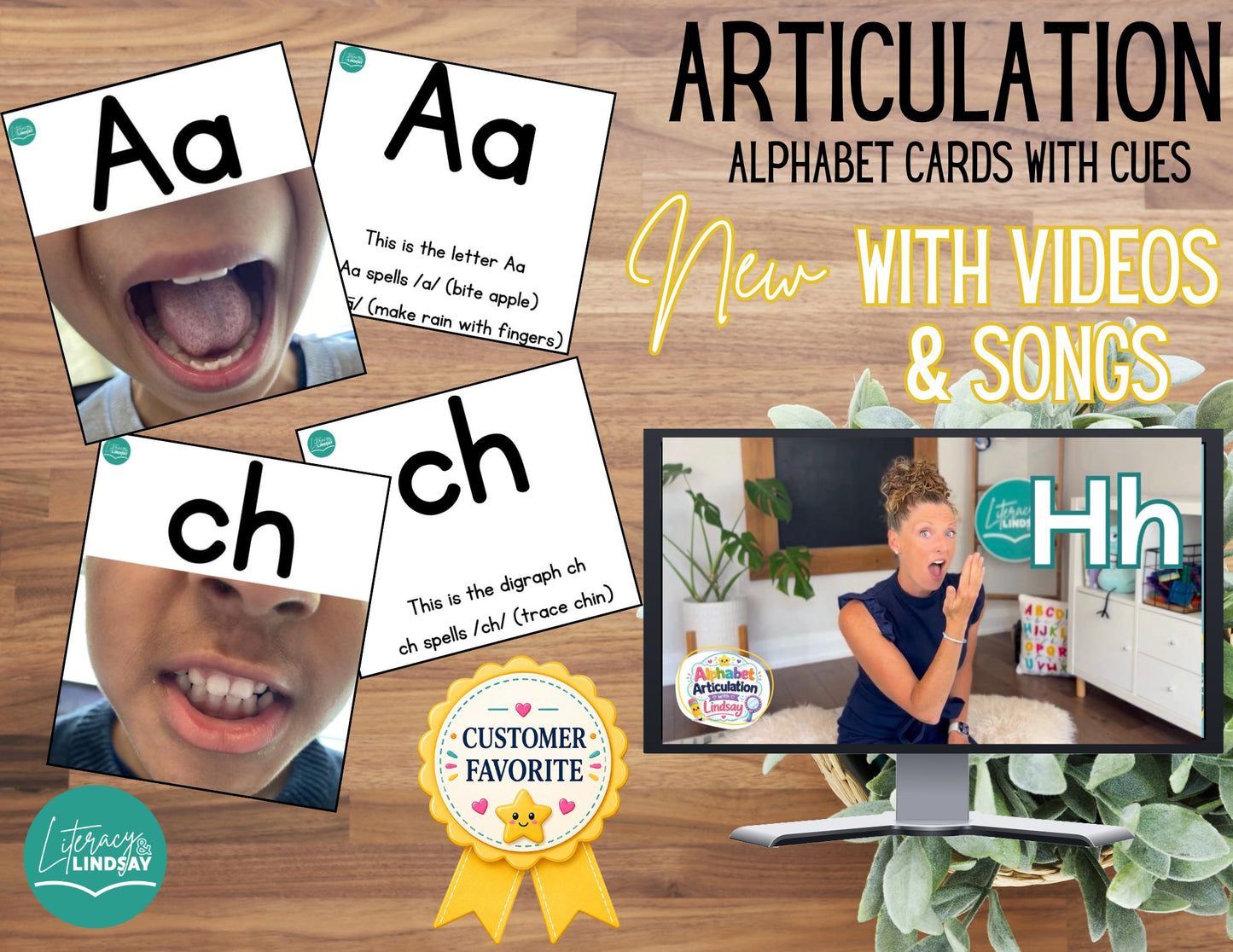 Alphabet Articulation Flash Cards & 3 INSTRUCTIONAL VIDEOS