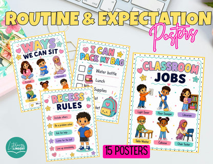 Back to School Routines Slides, Songs & MORE