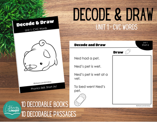 Decode & Draw - CVC Words