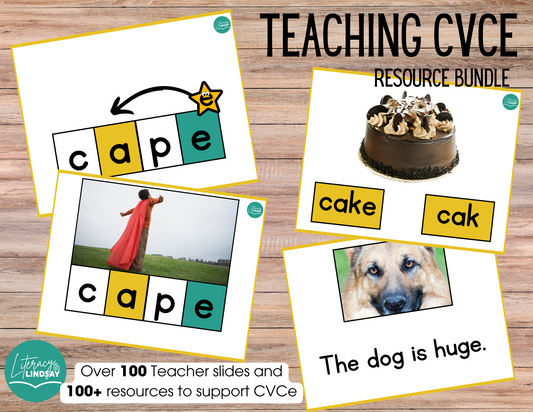 CVCe Teaching BUNDLE and Teacher Slides