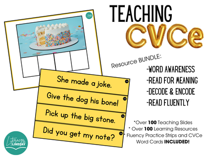 CVCe Teaching BUNDLE and Teacher Slides