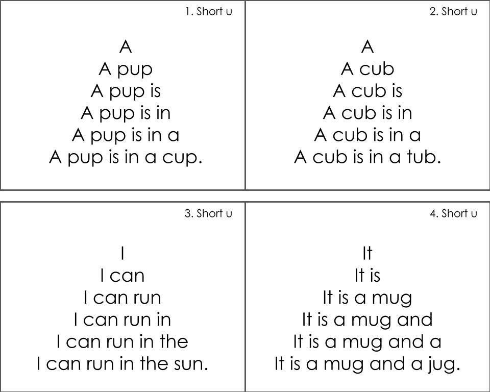 Sentence Pyramids