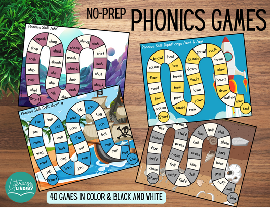 NO-PREP Phonics Games