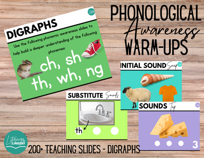 P.A. Warm Up - Digraphs Set 5 / Teaching Slides