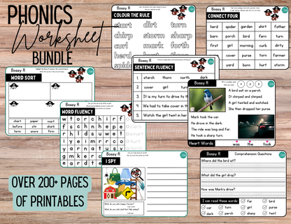 200+ Phonics Worksheet BUNDLE