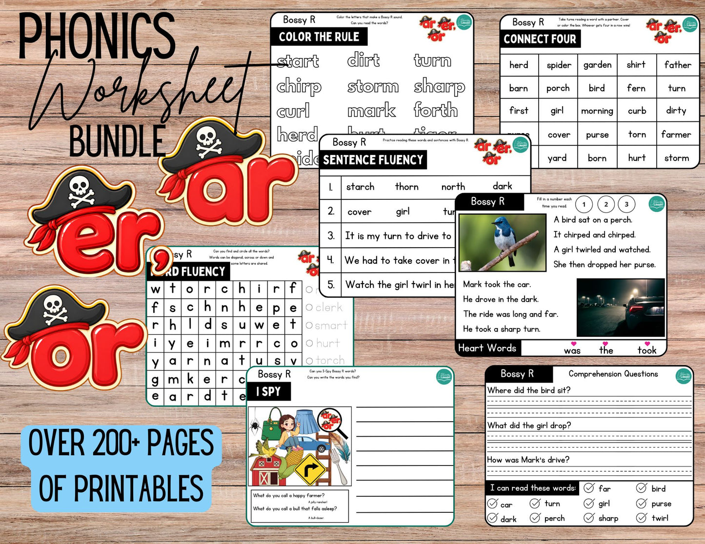 200+ Phonics BUNDLE & Cartoons