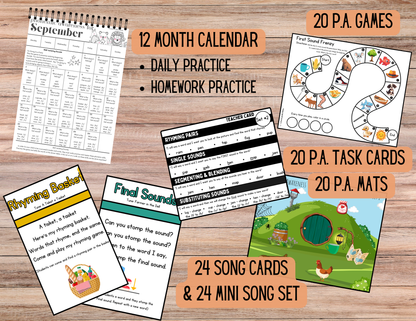Phonemic Awareness Classroom Bundle