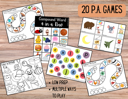 Phonemic Awareness Classroom Bundle