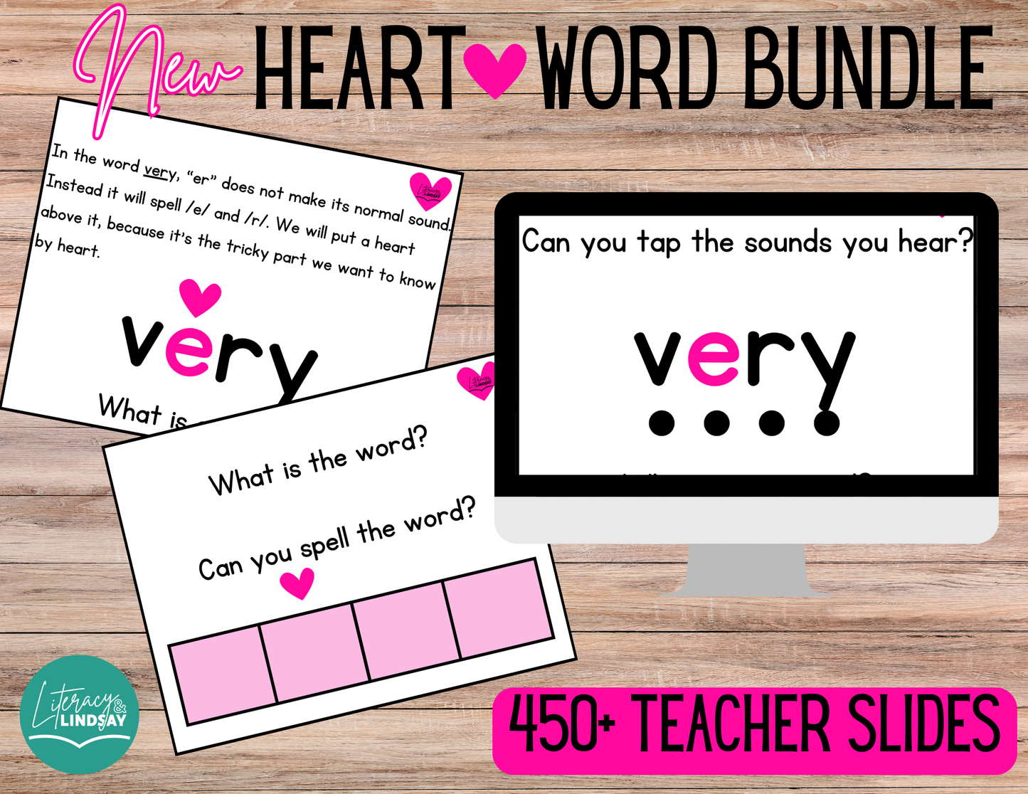 Heart Word Bundle - Songs, VIDEOS, Slides to teach Heart Words