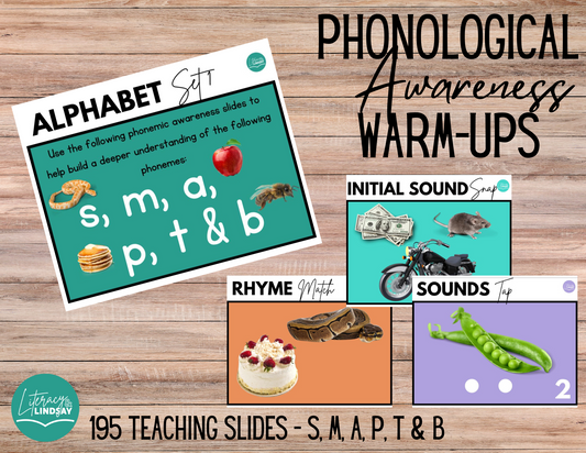 Phonological Awareness Warm Up SET 1 - Teacher Slides