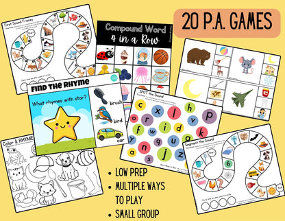Phonemic Awareness Classroom Bundle