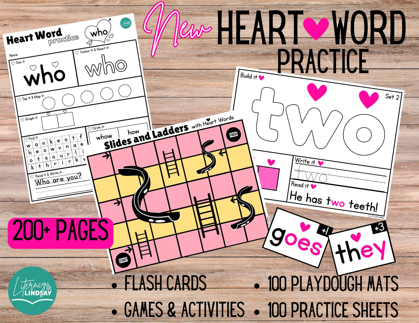 Heart Word Practice - 200+ Pages