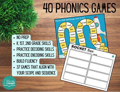 NO-PREP Phonics Games